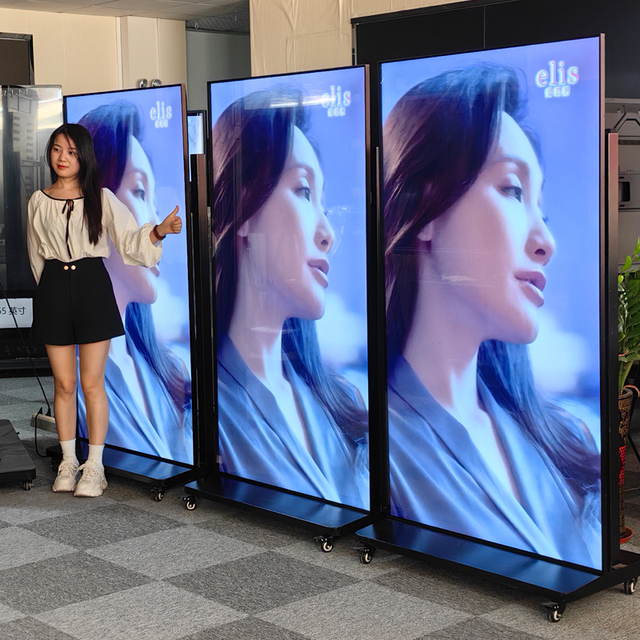 100/85/75/65/55 Inch 4k Android Led/LCD Totem Menu Board Kiosk Advertising Screen Digital Signage and Displays Videos Billboard