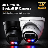 Caméra tourelle intelligente à double éclairage Lite AI 8MP avec LED R&B à focale variable