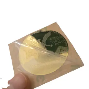Custom UV resistant waterproof UV electroplating nickel logo personalized printing label 3d metal sticker