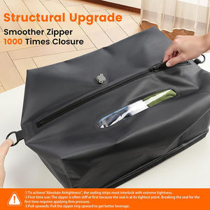 Bolsas de Viaje Impermeables al Vacío de 34L, Bolsas de Compresión al Vacío Ahorradoras de Espacio para Equipaje de Viaje, Maleta, Mochila con Bomba - Product Image 4