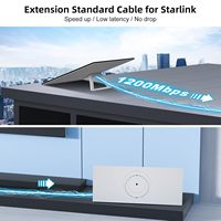 Mini câble Starlink Câble gris de 150 pieds Ligne d'extension de câble réseau étanche en cuivre pur Starlink Gen 3