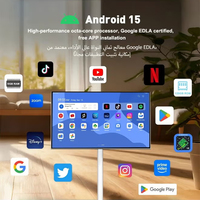 24/32 pouces, alimentation double batterie et secteur, Android 15, écran tactile, portable, application multi-scènes.