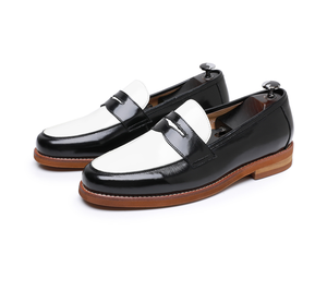 Nouvelles chaussures décontractées rétro personnalisées haut de gamme, fabriquées à la main, en cuir premium et daim de vachette, antidérapantes, chaussures habillées formelles pour hommes - Product Image 6