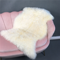 Tapis en fourrure de mouton entier pour lit, vente en gros