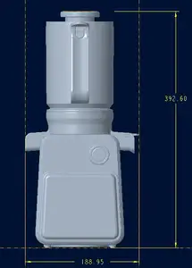 Pemeras jus anggur segar tekan dingin tipe sekrup mulut besar komersial 100W Juicer lambat kuat komersial