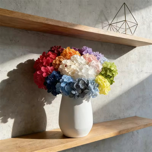 <b>Artificial</b> Fabric <b>Hydrangea</b> <b>Flowers</b> Faux Cheap Wedding <b>Flower</b> Arrangements <b>Hydrangea</b> Lifelike Texture - Product Image 3
