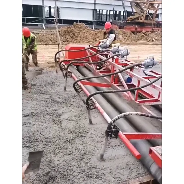 Sıcak satış elektrikli beton finişer 10-26CM parke kalınlığı asfalt finişer yol makinesi