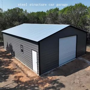 Bâtiment en acier préfabriqué abordable, structure métallique, garages, <span class=keywords><strong>garage</strong></span> automobile à structure en acier monocouche - Product Image 1