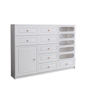 Étagères de présentation blanches modernes, armoires de présentation de salon pour salon de beauté, armoires de rangement en bois pour salon à vendre - Product Image 6