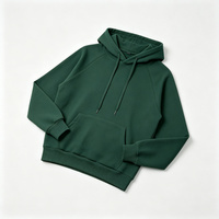 Sweat à capuche homme robuste et uni en molleton bouclette épais, style décontracté basique avec cordon de serrage, idéal pour l'automne