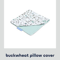 Taille personnalisable avec taie d'oreiller portable en coton imprimé dessin animé taies d'oreiller détachables et de remplacement pour bébé