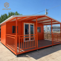Maison préfabriquée à double aile de 20, 30 ou 40 pieds, 1 à 4 chambres, avec entrée centrale en verre, pour maison-conteneur personnalisable pour la vie en jardin