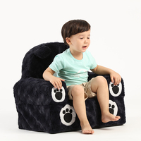 Hot Sale Innen möbel Wohnzimmer Schlafzimmer Kinder sofa Black Bear Form Schaumstoff Stuhl weichen Kinder Sessel