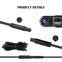 Mini caméra de tableau de bord HD 720P ADAS, Dashcam DVR, vidéo Vision nocturne, enregistreur automatique pour Android, lecteur multimédia DVD, USB, 2 din