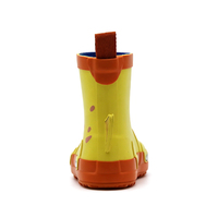 Bottes de pluie en caoutchouc 3D pour enfants, imperméables, antidérapantes, avec motif de dinosaure, chaussures de pluie pour tout-petits avec languette de traction pour garçons et filles