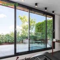 Porte coulissante en alliage d'aluminium haute performance, dotée d'un système de poulies silencieuses de qualité supérieure et d'une expérience de poussée-tirage stable