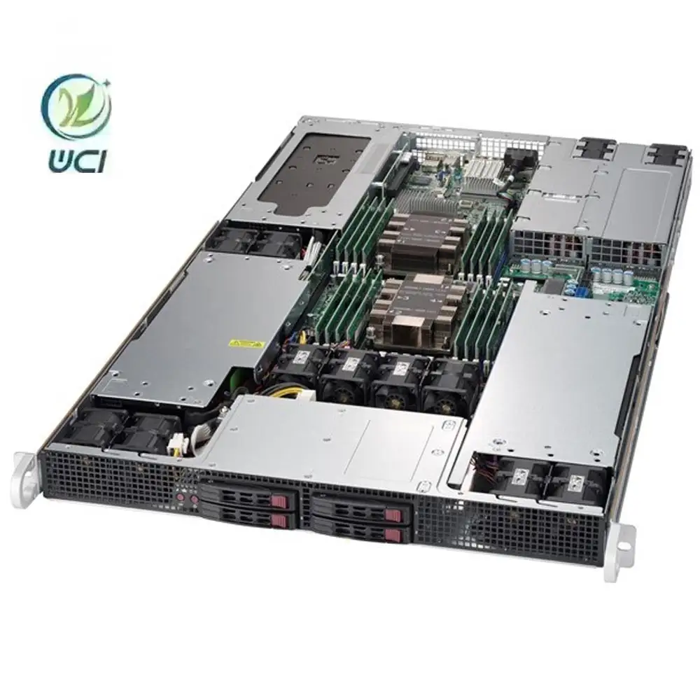 मूल सुपरमाइक्रो सर्वर 1u डुअल प्रोसेसर 3 GPU सिस्टम Sys-1029gp-Tr क्लाउड कंप्यूटिंग एज कंप्यूटिंग सुपरसर्वर रैक सर्वर