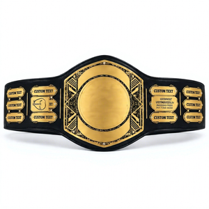 Custom Championship Title <b>Belt</b> Zinc Alloy Strap Adjustable Eco-Friendly Lightweight Martial Arts Boxing MMA Jiu-Jitsu Gym Sports - Product Image 1