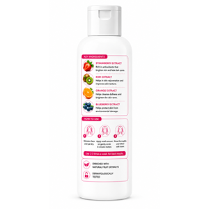 Gommage Visage aux Fruits Naturels, Formule Exfoliante pour Soins du Visage avec Extrait de Fruits Naturels, OEM ODM, Marque Privée, Vente en Gros - Product Image 3