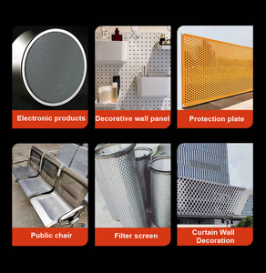 Xg 0.5Mm 1Mm 2Mm 3Mm 5Mm Enz. Dikte Ponsen Metaal Roestvrij Staal Geperforeerde Metalen Gaas Panelen Voor Decoratieve - Product Image 6