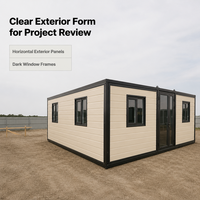 Maison préfabriquée moderne extensible et respirante, faible MOQ, livraison rapide, garantie 1 an pour usage résidentiel, bureaux et hôtels