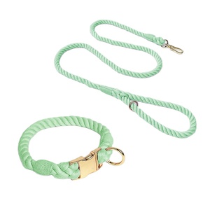Juego de Correas y Collares para Perro de Cuerda de Algodón de Color Mixto Suave y Ecológico de Lujo - Product Image 1