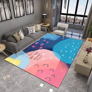 Không thấm nước trang trí nội thất trong nhà ngoài trời Chất liệu trực tuyến thảm tùy chỉnh trang trí hiện đại mềm sofa nhà Logo Thảm xù xì thảm - Product Image 1