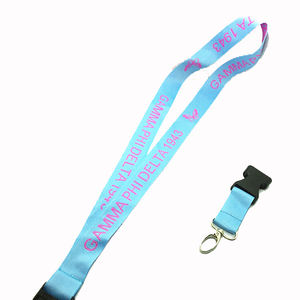 Lanières tissées de la sororité Gamma Phi Delta bleu bébé, lettres grecques brodées, lanières avec logo personnalisé - Product Image 2