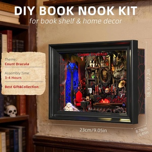 Hamaileon - Kit de Manualidades para Crear un Rincón de Lectura con Diseño de Drácula, Castillo Gótico en Miniatura 3D, Venta Directa de Fábrica para Tiendas de Regalos, Halloween - Product Image 4