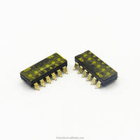 Mini interrupteur DIP à 6 voies à 12 broches 2.54 clé numérique d'équipement d'automatisation anti-poussière de type BAS