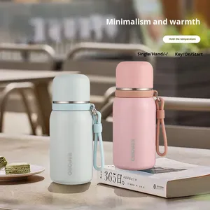 Nouvelle bouteille d'eau isotherme portable en acier inoxydable 316 avec sangle, design de luxe léger, isolation thermique 12-24 heures, pour homme - Product Image 1