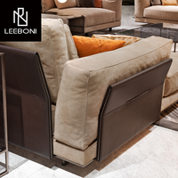 Canapé de Salon Moderne Luxe en Forme de L, Design de Luxe Personnalisé d'Usine, Vente Chaude
