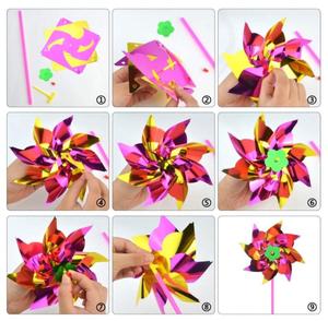 NUEVO Molino de Viento de Plástico, Molinillos Decorativos para Fiestas, Molinillos DIY para Niños, Juguete para Jardín, Decoración para Fiestas en el Césped - Product Image 5