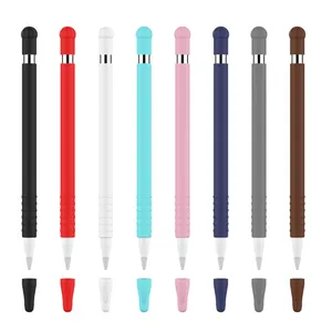 전자 연필 팁 슬리브 커버 보호 실리콘 케이스 애플 연필 탑 커버 1 세대