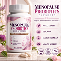 Produits pour la ménopause pour femmes, 40 milliards d'UFC, prébiotiques, 60 capsules, santé digestive, équilibre hormonal