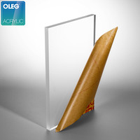 Plaques acryliques transparentes en PMMA coulé OLEG, prix fabricant, 1,8-50 mm, 4*8, 4*6 pieds