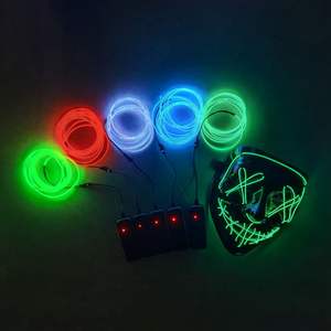 Kostum Pakaian <span class=keywords><strong>LED</strong></span>/EL Plastik Berkualitas Tinggi, Sarung Tangan, Sepatu, Kostum Pria Bercahaya untuk Pesta Dansa, Pernikahan, Natal - Product Image 6