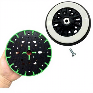 Plaque de ponçage professionnelle à crochets et boucles, 6 pouces, en mousse PU, dureté moyenne, pour ponceuse orbitale aléatoire - Product Image 1