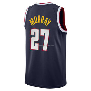 Denver para Hombre # Camiseta de Baloncesto Jamal Murray 27, Edición Ciudad Juvenil, Ropa Deportiva Clásica, Camisetas Bordadas Transpirables y Cosidas - Product Image 2