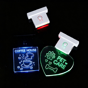 Imán Acrílico Personalizado con Logotipo para Refrigerador, Letrero Luminoso LED, Decoración Magnética para Refrigerador, Regalo Promocional, Obsequio Empresarial - Product Image 3
