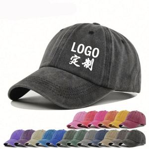 Cheap Custom Embroidered Logo Blank Baseball <b>Cap</b> for Men Soft Dad Hat Vintage Style Original <b>Plain</b> Washed Baseball <b>Cap</b> - Product Image 1