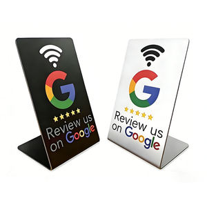 Tarjeta de Presentación Digital NFC TapFive con Soporte, Logotipo Personalizado, Código QR, Pago sin Contacto, Menú de Redes Sociales para Hoteles, Reseñas de Google, PVC - Product Image 1