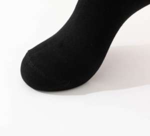 उच्च गुणवत्ता वाले बांस के मोजे मैन चालक दल कढ़ाई कस्टम लुभावनी थोक सस्ते मोजे - Product Image 4