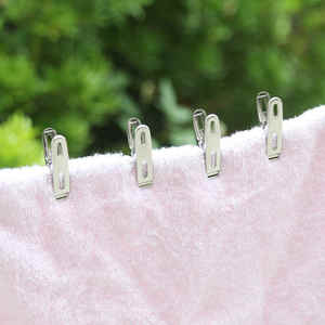 20 pinces à linge en métal antidérapantes en acier inoxydable, pinces à linge coupe-vent, pinces à linge, pinces à coudre - Product Image 4