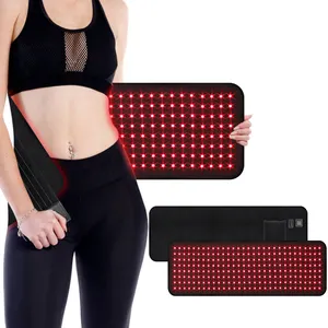 Sıcak satış en iyi giyilebilir 660nm 850nm kırmızı kızılötesi ışık LED terapi aldatıcı taşınabilir gerdirilebilir terapi pedi zamanlayıcı ile