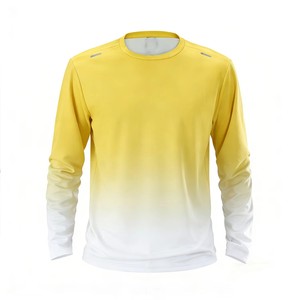 Camiseta de Manga Larga con Protección Solar UPF35+ y Protección UV, Color Degradado Personalizado, Secado Rápido, Transpirable, para Verano, Correr al Aire Libre, Venta al Por Mayor - Product Image 5