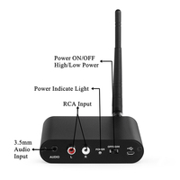 Transmisor de Audio para Discoteca Silenciosa, Sistema de Fiesta Silenciosa UHF y Bluetooth HiFi, Múltiples Canales INDA