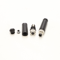 Connecteur industriel M12 étanche IP67/IP68 ODM/OEM en cuivre mâle/femelle, câble moulé en métal et plastique pour applications d'alimentation