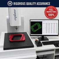 Panneau de châssis et support de bras pour drone en aluminium usiné CNC sur mesure - Pièce structurelle de précision anodisée rouge pour UAV multirotor