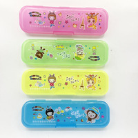 Estuche de Lápices Transparente Personalizado con Dibujos Animados, Multicolor, para Estudiantes de Primaria y Secundaria
